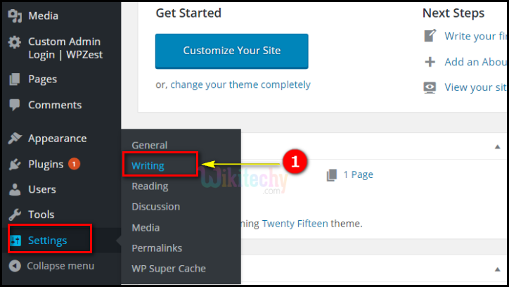  WordPress Writing Setting