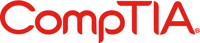 logo_comptia Logo of CompTIA featuring the word “CompTIA” in bold stylized text, typically displayed on a square red background.