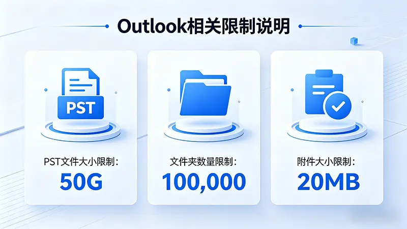 Outlook 文件夹、容量、附件等相关限制-尘遇