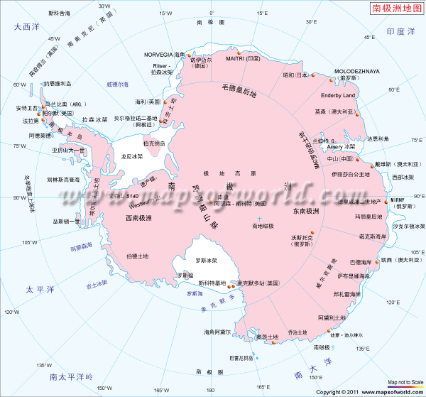 南极地图