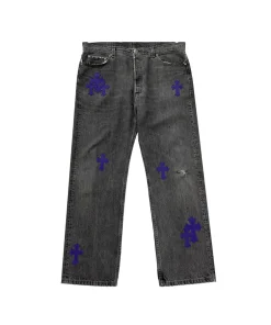 Chrome Hearts Levi's 501 Purple Cross Patch