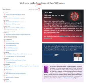 Image de la couverture des Notes de la SMC