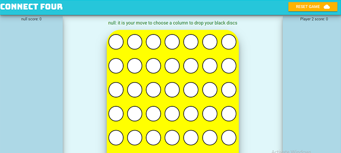 Connect Four Game In JavaScript
