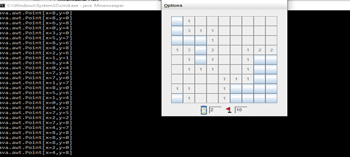 Minesweeper Game In Java AWT Components