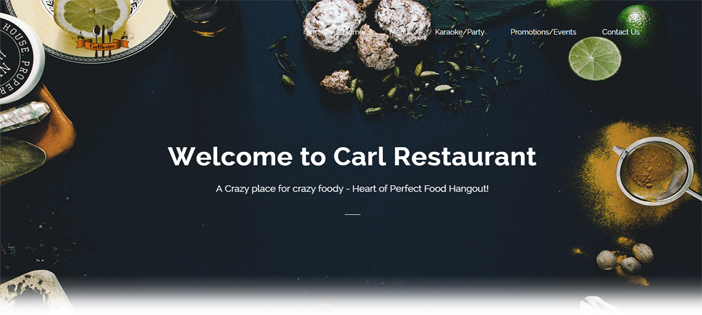Restaurant Website In JavaScript