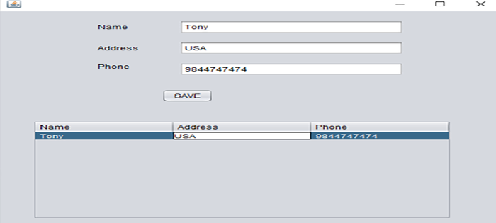 Simple Contact Book In Java