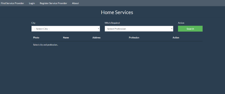 image for home service system