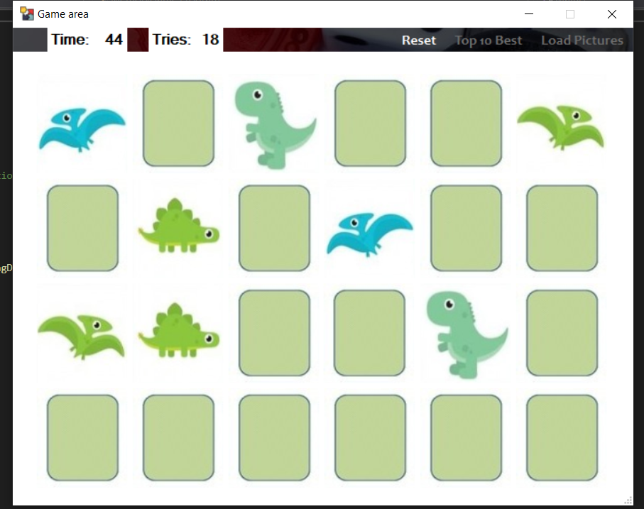 memory game in c#