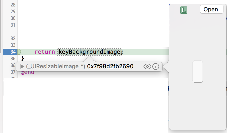 Quick Look Debugging in Action Xcode showing Quick Look variable view