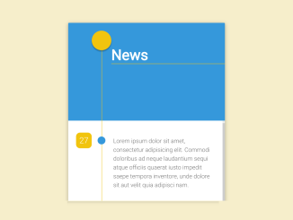 Vertical Timeline Using Material Design