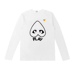 CDG Men Yellow Heart Logo Sweatshirt