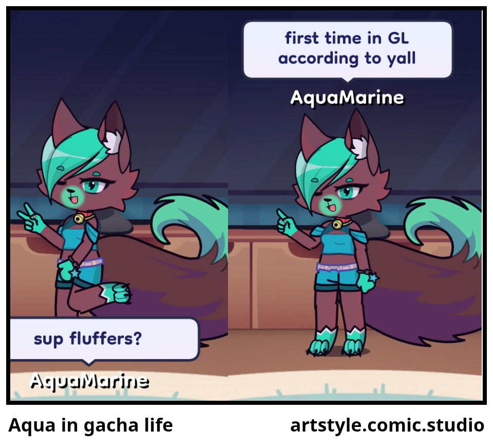 Aqua in gacha life