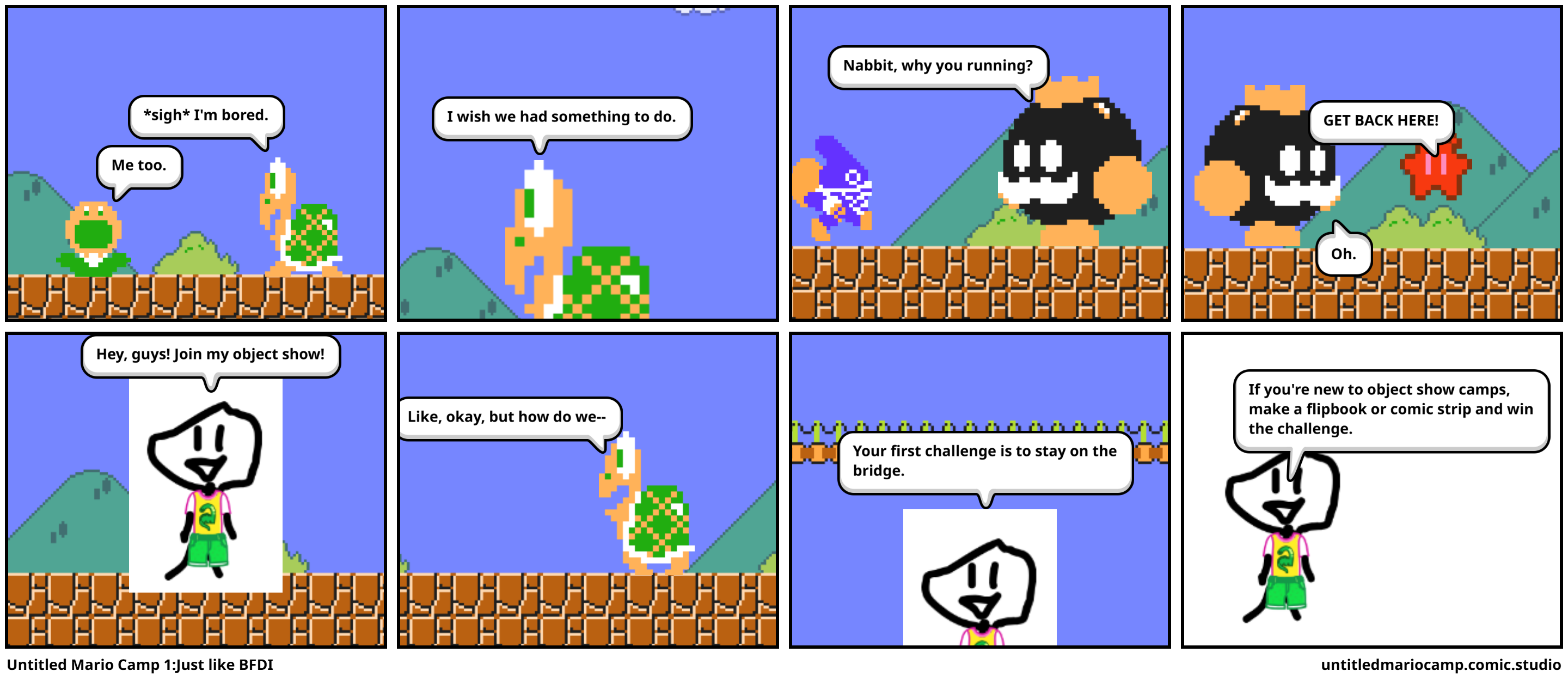 Untitled Mario Camp 1:Just like BFDI
