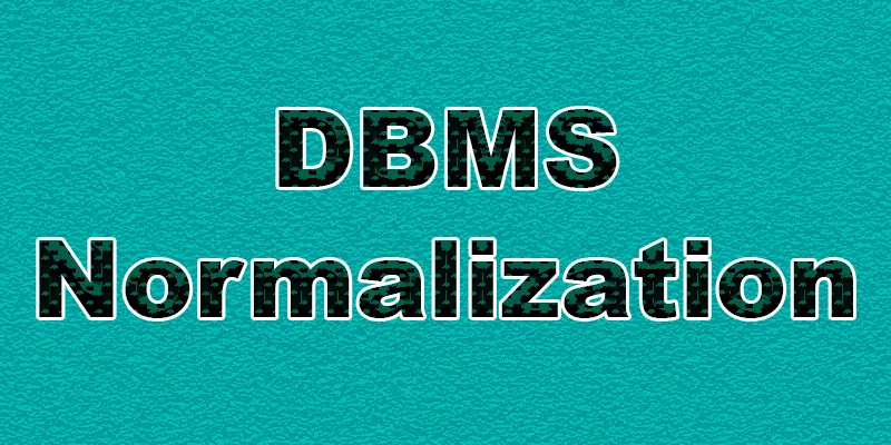 normalization database example, dbms normalization