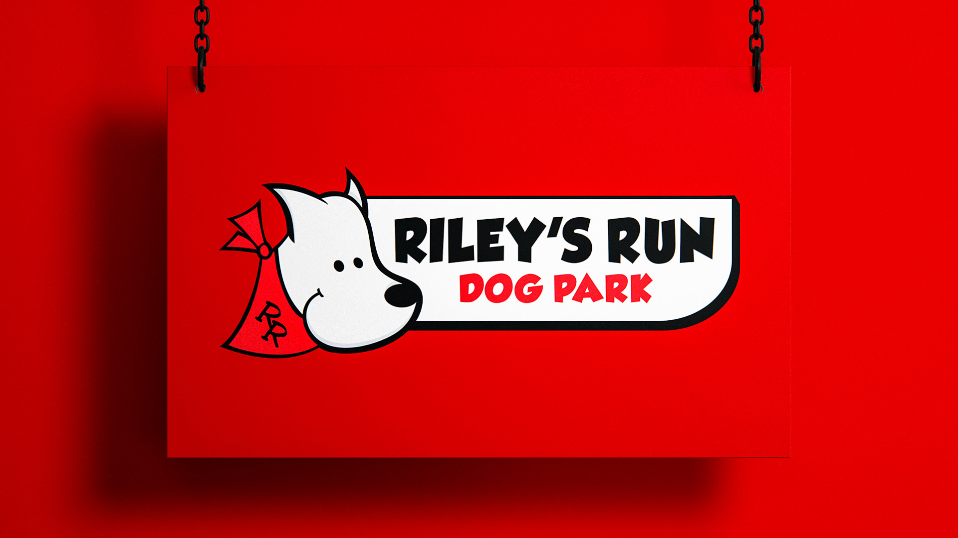 BPD Riley's Run Dog Park Logo Design