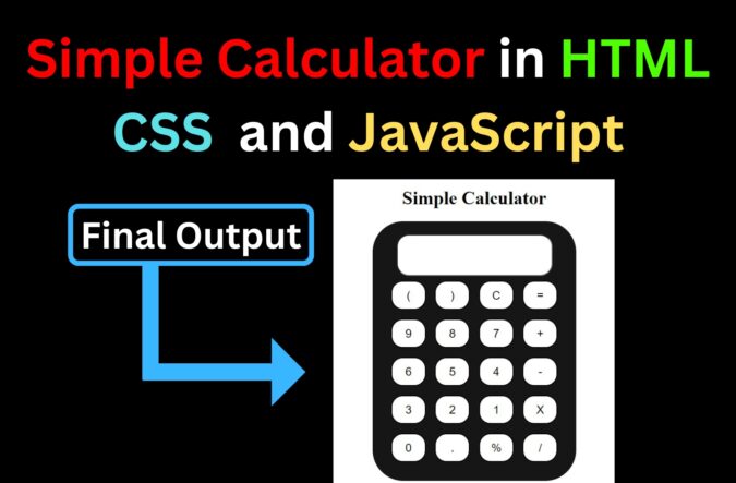 Calculator in HTML CSS and JavaScript