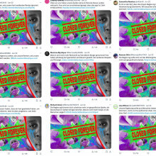 Auf Sozialen Netzwerken werden Links zu Fake-Seiten wie vom Spiegel gestreut (Screenshots und Collage: CORRECTIV)