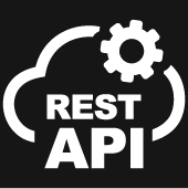REST API icon representing service interfaces and integration layers used in Crombie’s software development processes, supporting scalable backend and digital solutions for retail and fintech by a top Argentine software development company