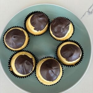 Gluten free Boston Cream Pie Cupcakes (6) from Crumble Bakery
