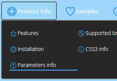 pure css multiple drop down menu