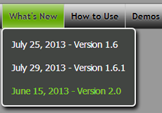 css3 gradient menu buttons