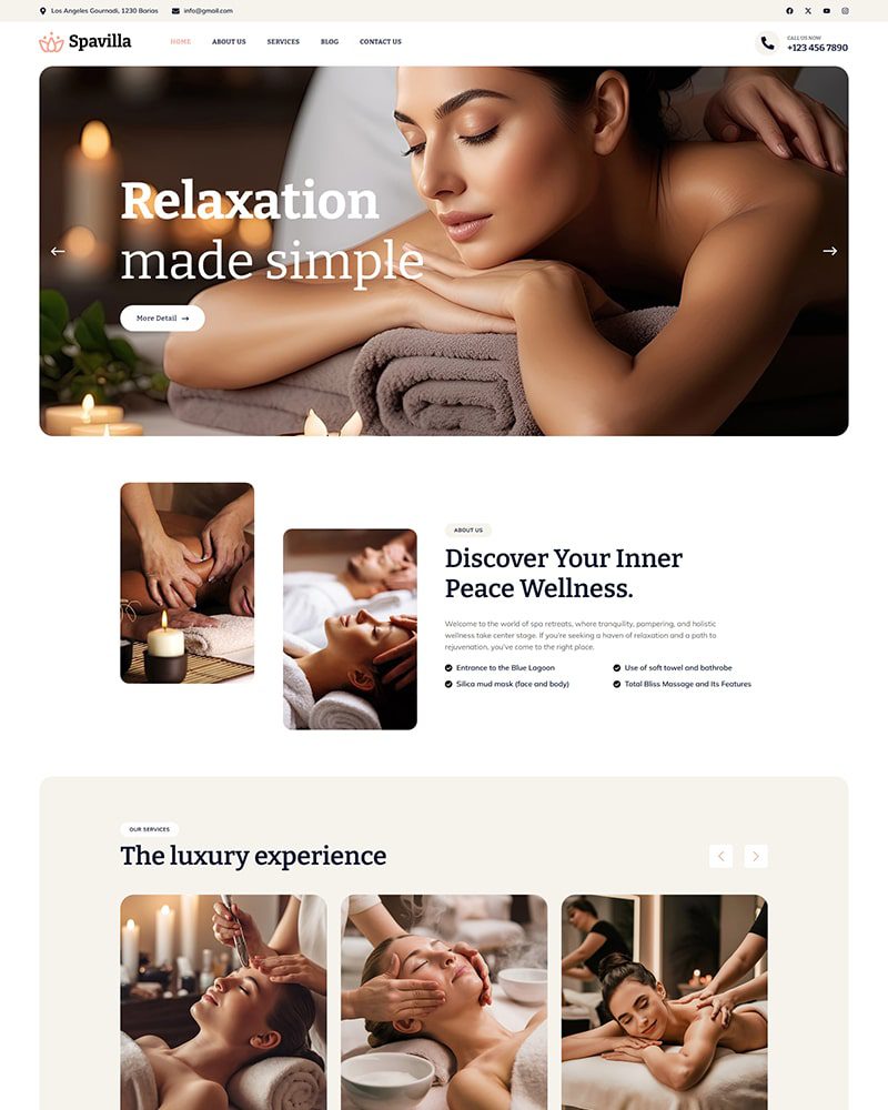 spexo-spa-elementor-template