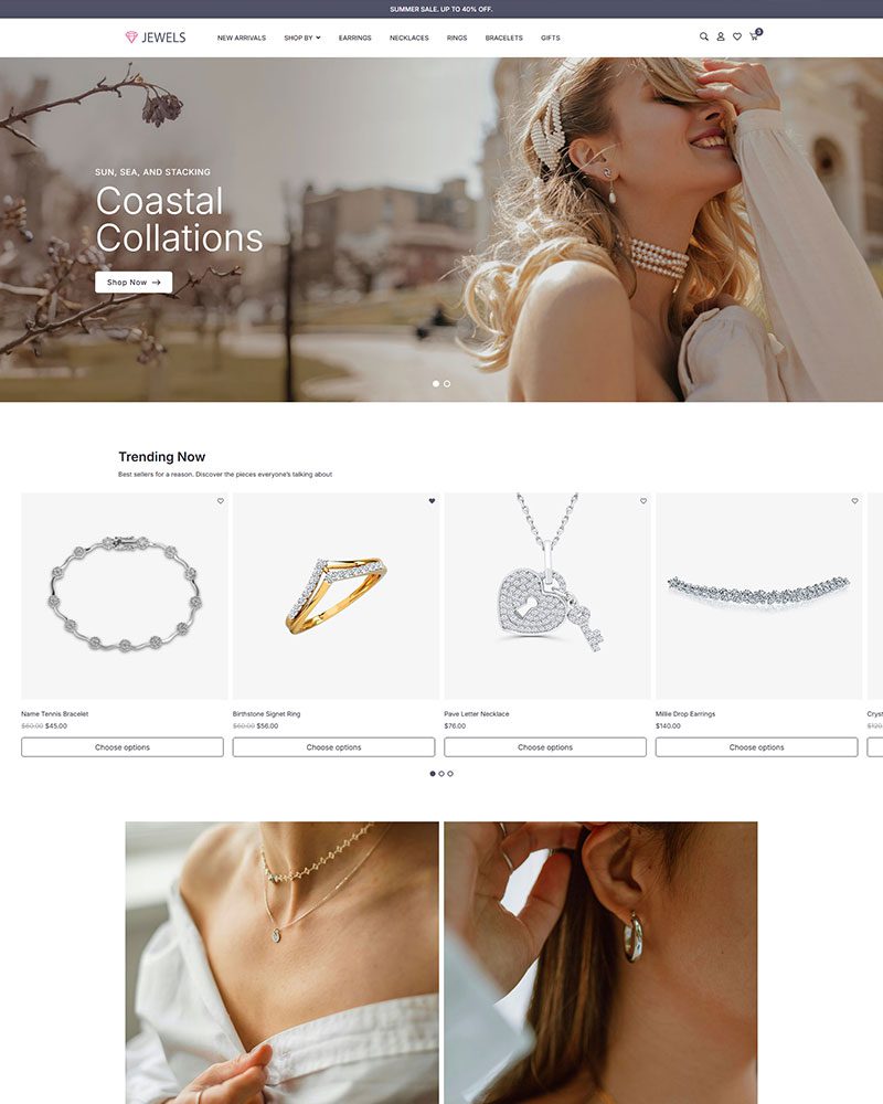 Jewellery Store Elementor Template