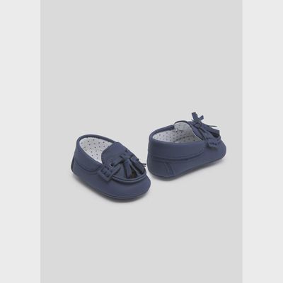 MOCCASIN SHOE NAVY TASSEL TRIM / 9732-037 MOCCASIN SHOE NAVY TASSEL TRIM / 9732-037
