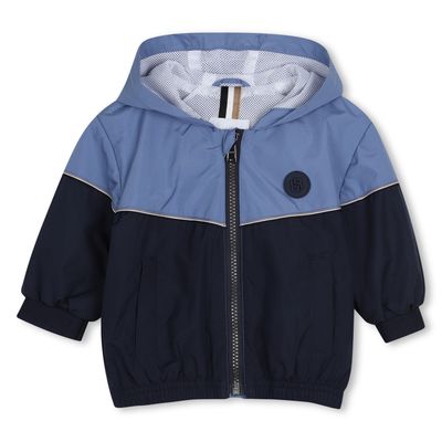 NAVY & LIGHT BLUE HOODED WINDBREAKER / J52860-849 NAVY & LIGHT BLUE HOODED WINDBREAKER / J52860-849