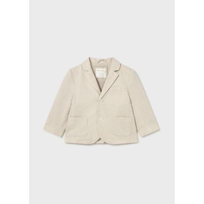 BEIGE LINEN JACKET 2 POCKETS 2 BUTTONS / 1404-027 BEIGE LINEN JACKET 2 POCKETS 2 BUTTONS / 1404-027