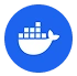 Docker container logo — portable deployment for school management services