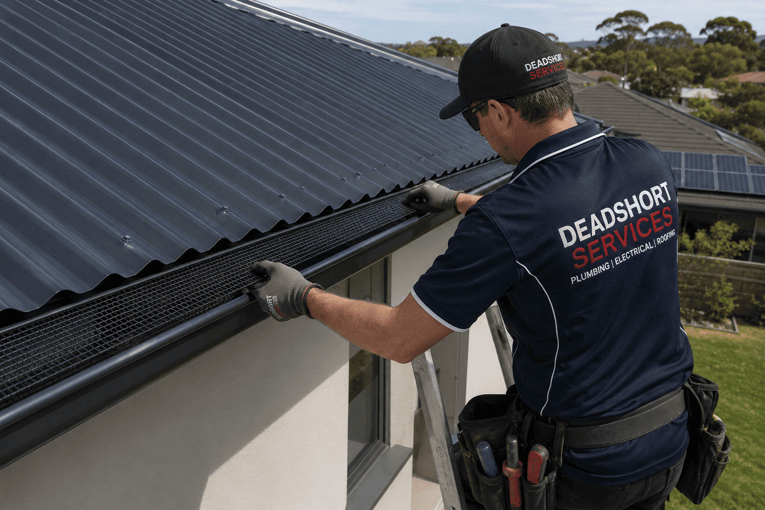 gutter guard install