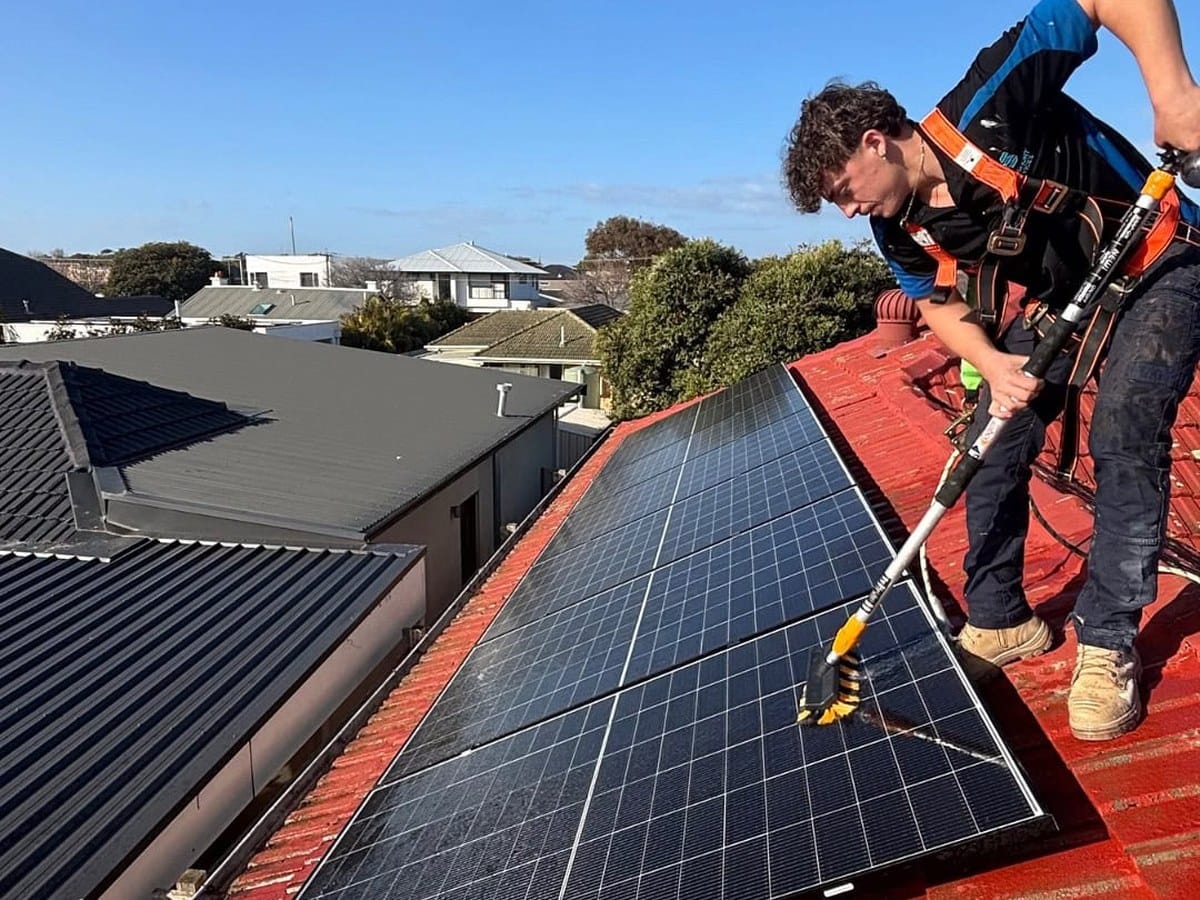 solar panel cleaning