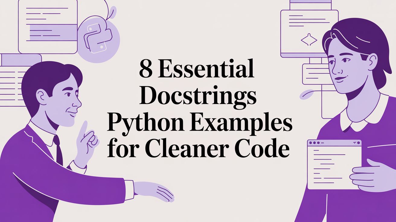 8 Essential Docstrings Python Examples for Cleaner Code