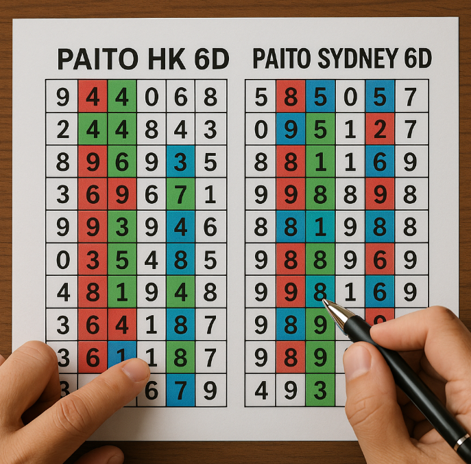 Paito HK 6D & Paito Sydney 6D