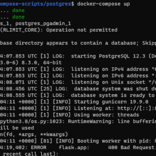 docker-compose Postgres
