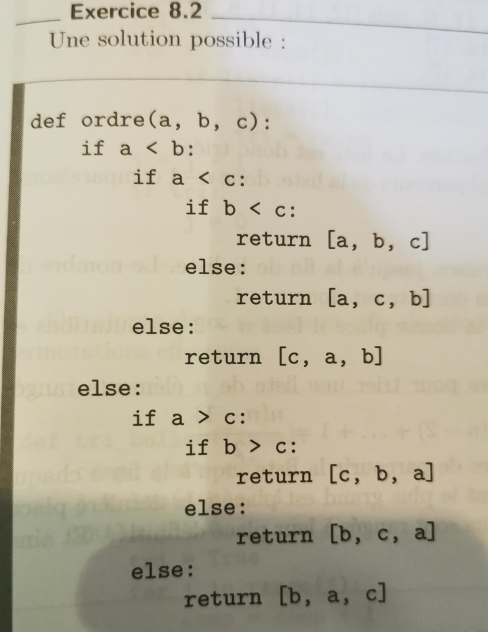 Nicest way to sort 3 numbers :)