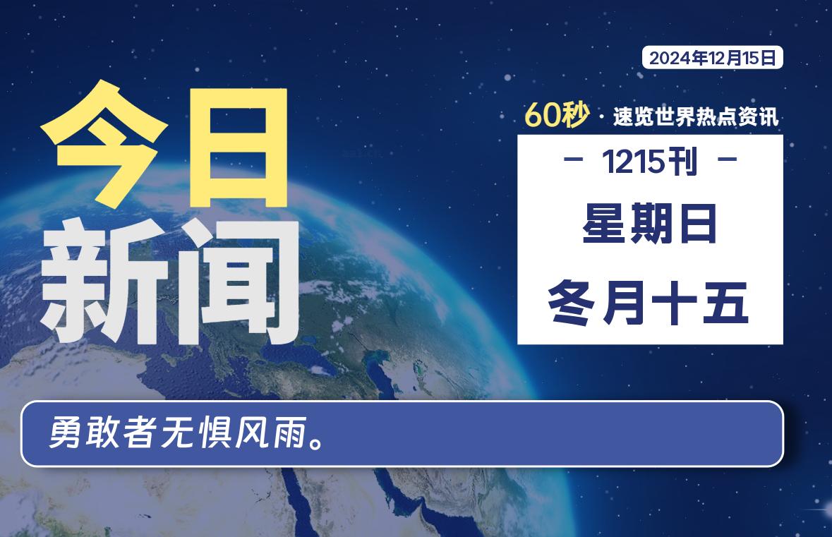 12月15日,星期日, 软件百科带你每天60秒读懂全世界!