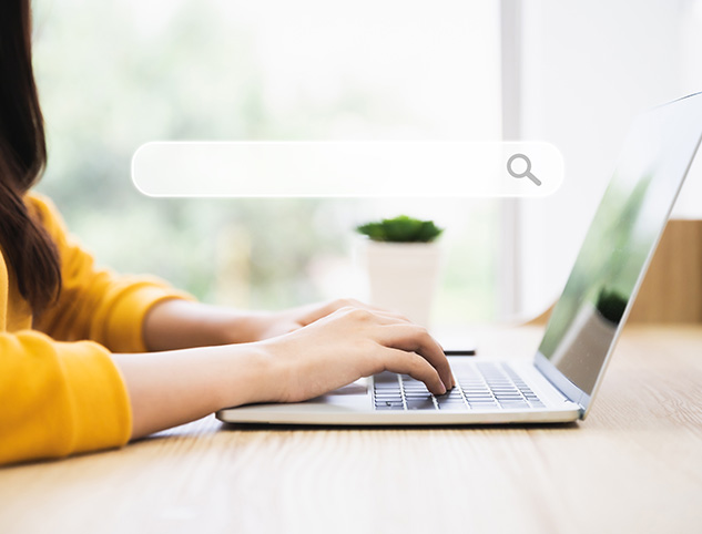 using a computer to search for your business