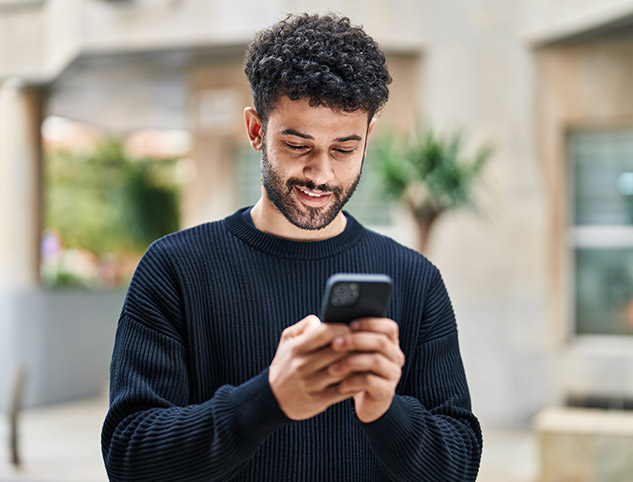 Your potential customer browsing your mobile first website.