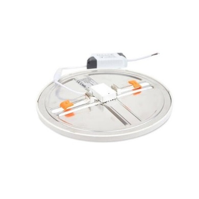 Panel LED redondo ajustable de Ø50 a 205 mm, 20 vatios, blanco. Incluye controlador.