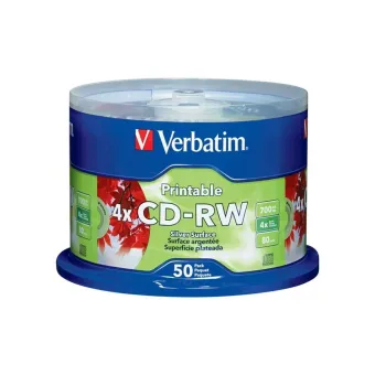 CD-RW Verbatim 4X 700MB Paquete de 50 Piezas Modelo 95159 CD-RW Verbatim 4X 700MB Paquete de 50 Piezas Modelo 95159