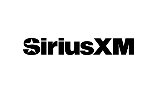 SiriusXM logo — a brand we’ve partnered with at Dogs of Design