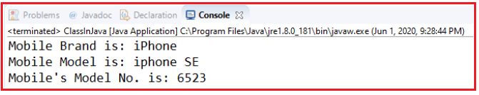 Class and Objects in Java
