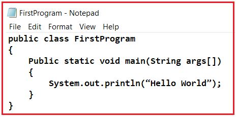 Creating First Java Program Creating First Java Program