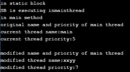 Example to understand Methods of Thread Class in Java Example to understand Methods of Thread Class in Java