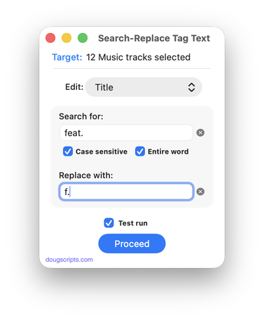 Search-Replace Tag Text in action Search-Replace Tag Text in action