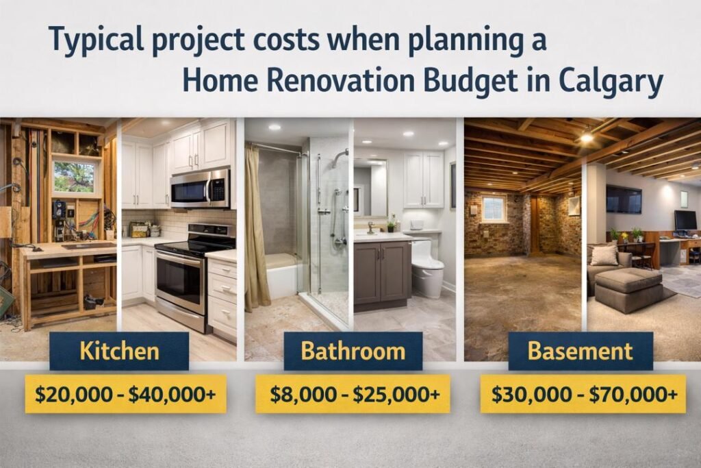 Budgeting for a Home Renovation in Calgary: What Homeowners Should Expect 2 Typical project costs when planning a home renovation budget in Calgary