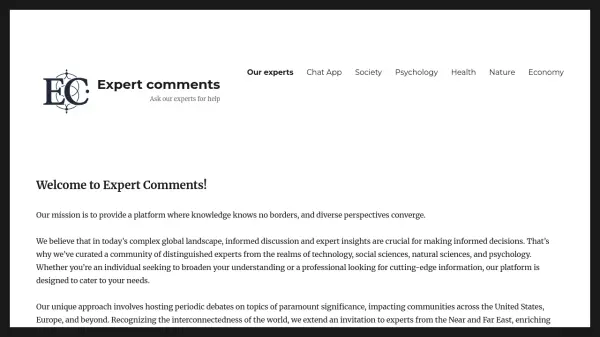 Expert Comments