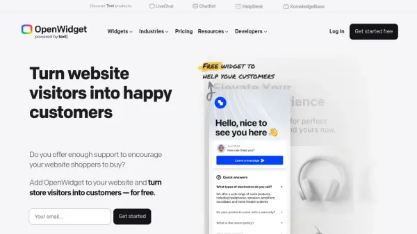 OpenWidget